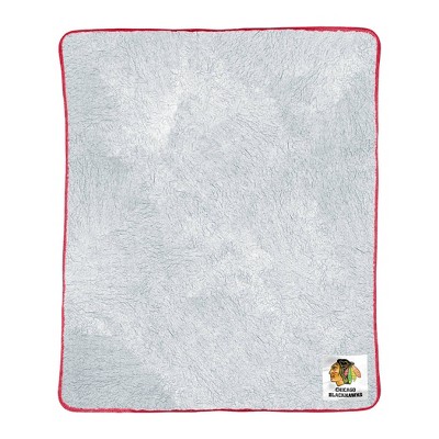 NHL Chicago Blackhawks Two-Tone Sherpa Throw Blanket