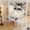 NicBex Full Size Metal High Loft Bed with LED,Desk & Ample Storage Cubbies,Versatile Gaming Loft Bed Platform for Gamers&Teens,350lbs Max - 4 of 4