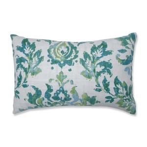 Vanessa Isle Water Lumbar Throw Pillow Green - Pillow Perfect, Green Blue