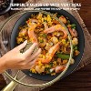 imarku,10 Inch Professional Cast Iron Skillets Nonstick Frying Pan, Frying Pans Nonstick with Lid and Stay Cool Handle, Best Gift for holiday - 4 of 4