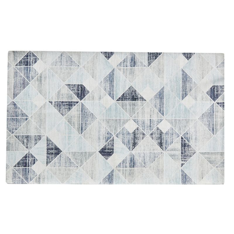 Great Bay Home Machine Washable Geometric Printed Accent Rug for Entryway, 1 of 7