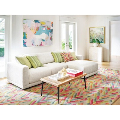 Azura 8' x 10' Multicolor Hand-Tufted Wool Rug