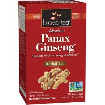Bravo Tea Absolute Panax Ginseng Tea - 1 Box/20 Bags