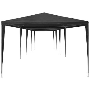 'vidaXL Anthracite Partytent - UV and Water-Resistant Polyethylene Outdoor Canopy with Rust-Resistant Steel Frame - 1 of 4