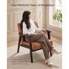 SONGMICS Accent Leisure Chair Mid-Century Modern Arm Chair with Solid Wood Armrests and Legs 1-Seat Cushioned Sofa - 4 of 4