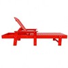 WestinTrends Dylan Adirondack Poly Reclining Chaise Lounge With Arms - 3 of 4