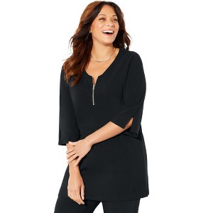 Catherines Suprema Studio Half-Zip Tunic - 1 of 4