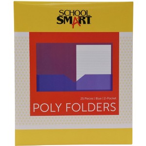 FOLDER SCHOOL SMART TWO-POCKET HEAVYWEIGHT POLY - 1 of 4