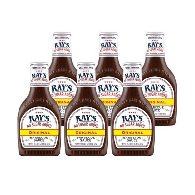 Sweet Baby Ray’s No Sugar Added Original Barbecue Sauce (18.5 Ounce , Pack of 6)