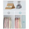 SONGMICS 30 Pack Coat Hangers, Heavy-Duty Plastic Suit Hangers, S-Shaped Opening, Space-Saving, 360º Swivel Hook, 16.3 Inches Wide - 4 of 4