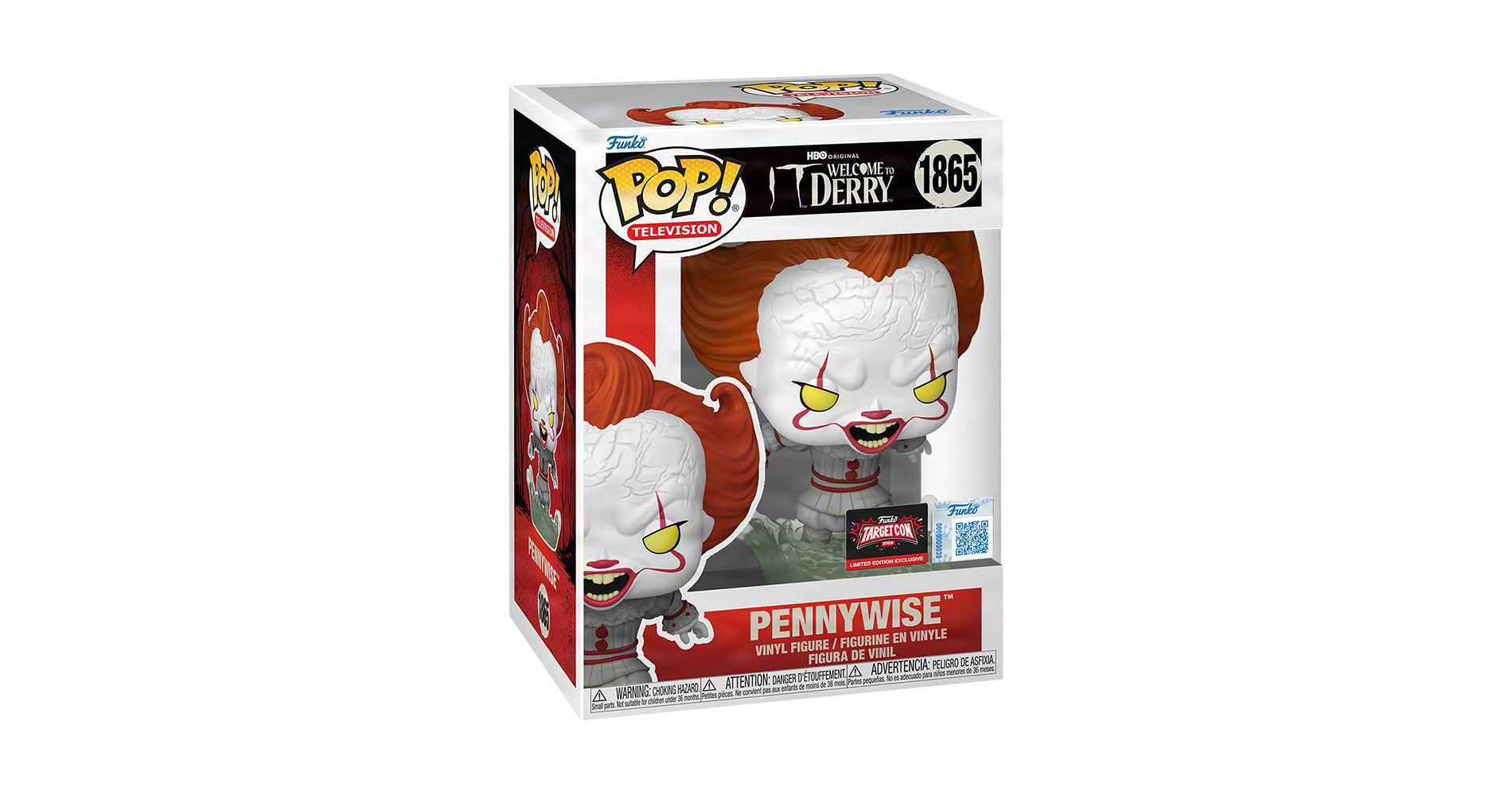 Funko POP! Television: HBO Original IT Welcome To Derry Pennywise Vinyl Figure #1865