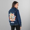 Members Only Women's Looney Tunes Denim Trucker Oversized Jacket - 2 of 4