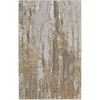 Ivory Gray and Brown Abstract Power Loom Area Rug - 4 of 4