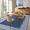 Area Rugs for Living Room Modern Bordered Rug Farmhouse Geometric Bedroom Rugs Low Pile Non Shedding Carpet - 2 of 4