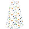 Hudson Baby Infant Boys Interlock Cotton Sleeveless Sleeping Bag, Space - 3 of 4
