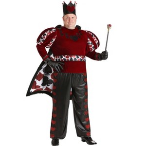 HalloweenCostumes.com Plus Size Dark King of Hearts Men's Costume | Storybook Costumes - 1 of 4