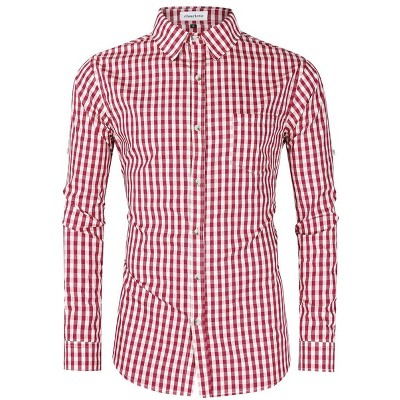 Men's Stylish Long Sleeve Slim Fit Classical Casual Button Down Halloween Costumes Shirts