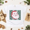 Ho Ho Ho Glitter Santa - Womens Garment Dyed Tee - 2 of 3