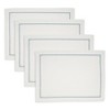 Saro Lifestyle Embroidered Line Design Placemat (Set of 4) - 3 of 4