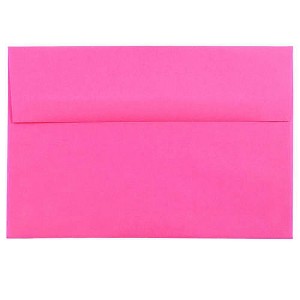 JAM PAPER #6 3/4 Business Premium Envelopes - 3 5/8 x 6 1/2 - Ultra Fuchsia Hot Pink - 50/Pack - 1 of 1