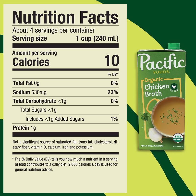 Pacific Foods Organic Gluten Free Free Range Chicken Broth - 32oz, 3 of 11