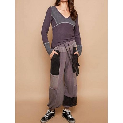 Women's BLACK DETAILED PANTS - POL