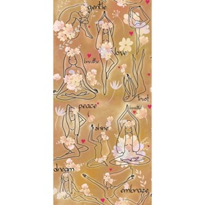 RoomMates Yoga Goddesses Brown Peel and Stick 1pc Wallpaper - 1 of 4