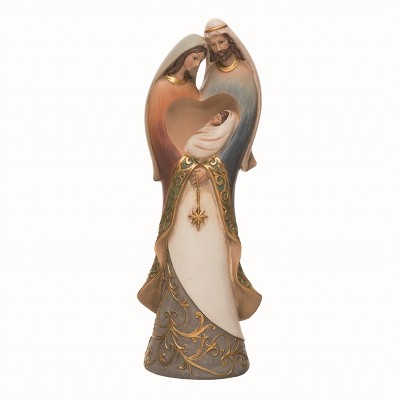 Transpac Resin Multicolor Christmas Heart Nativity Decor