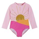 Andy & Evan Infant  One-Piece Rashguard Pink, Size 9-12 Months