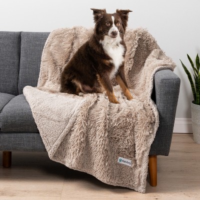 PetAmi Waterproof Pet Blanket Dogs Cats Puppy, Soft Faux Shearling Fur Cover, Leakproof Fleece Fuzzy Plush Reversible