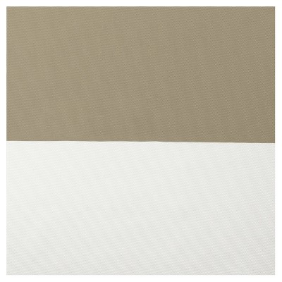 Taupe Stripe Polyester Light-Filtering Grommet Curtain Panels, 54" x 84"