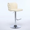 NicBex Swivel Bar Stools Set of 2,Adjustable Height PU Counter Stools,Island Chairs with Tufted Backrest,Chairs with Chrome Base for Kitchen,Bar - 2 of 4