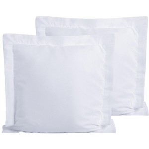 2 Pack Brushed Microfiber Super Soft Euro Pillow Shams, 26x26 Inches - NTBAY - 1 of 4