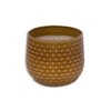 VisioGear 3PCS Ceramic Flowerpot, Modern Planter for Patio, Garden, Windowsill,Orange&Dark Brown, 9.5"*9.5"*8.1" - 4 of 4