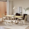 NicBex 6-Piece Wooden Dining Table Set with 4 Dining Chairs & Bench,Modern 78 Inch Kitchen Table & Upholstered Side Chairs with Soft Cushion - 2 of 4