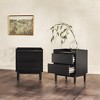 Saracina Home 2pc MidCentury Modern Solid Wood 2 Drawer Nightstand - 4 of 4