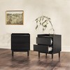 Saracina Home 2pc MidCentury Modern Solid Wood 2 Drawer Nightstand - image 4 of 4