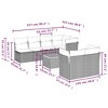 vidaXL Garden Sofa Set Grey, Brown, Dark Grey - 3 of 4