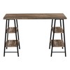 Sapphtopaz Home Office Desks 47.25" Contemporary Computer Desk with Open Storage Shelf Metal Frame Gaming Desk Office Desk for Home Office - 3 of 4