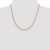 Black Bow Jewelry 2.3mm, 14k Yellow Gold Hollow Wheat Chain Necklace - 2 of 4