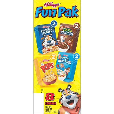 Kellogg's Variety Breakfast Cereal Fun Pack - 8.82oz/8ct