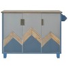 47" Rolling Kitchen Cart with Drop Leaf, Mobile Kitchen Island Cart With Towel Rack, Kitchen Island on Wheels for Hotel Kitchen Dinning Room - 4 of 4