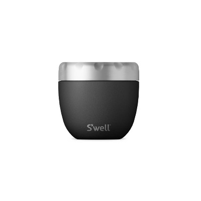 S'well Eats 21.5oz Food Storage Container Onyx: Stainless Steel, Hand Wash, Lifetime Warranty, Black
