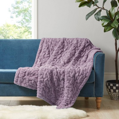 Madison Park Microlight Luxury Throw Blanket Premium Soft Cozy for Bed Couch or Sofa Blush King 