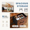 Bestier TV Stand Dresser with 5 Fabric Storage Drawers, Media Console with Open Shelf - 3 of 4