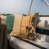 20" x 20"  Waki Geometric Pattner Ochre Square Decorative Outdoor Accent Throw Pillow - 2 of 4