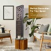 XIYUYEU Room Divider Wooden Carved Folding Privacy Screens Foldable Panel Wall Divider for Office, Restaurant - 4 of 4