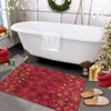 Christmas Decorations Area Rug Winter Snowflakes Floor Mat Non Slip Low Pile Home Decor Rug for Living Room Bedroom - 2 of 4