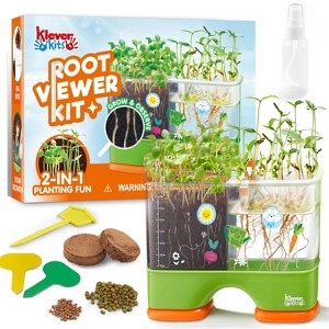 Klever Kits 2 in 1 Root Viewer Kit for Kids - Grow Your Own Plant, Interactive Plant Growing Kit, Educational Garden Set for Boys Girls Age 6+ - 1 of 4