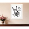 HomeRoots Hello Sweet Cheeks Donkey White Framed Print Bathroom Wall Art - 2 of 3